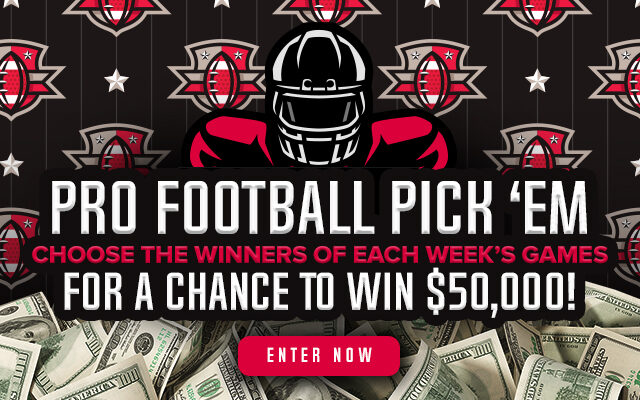 Pro Football Pick’em 2022 – Your Chance to Win $50,000!